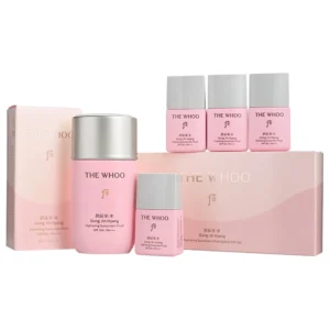 the whoo gongjinhyang hydrating sunscreen fluid 5 pcs special set