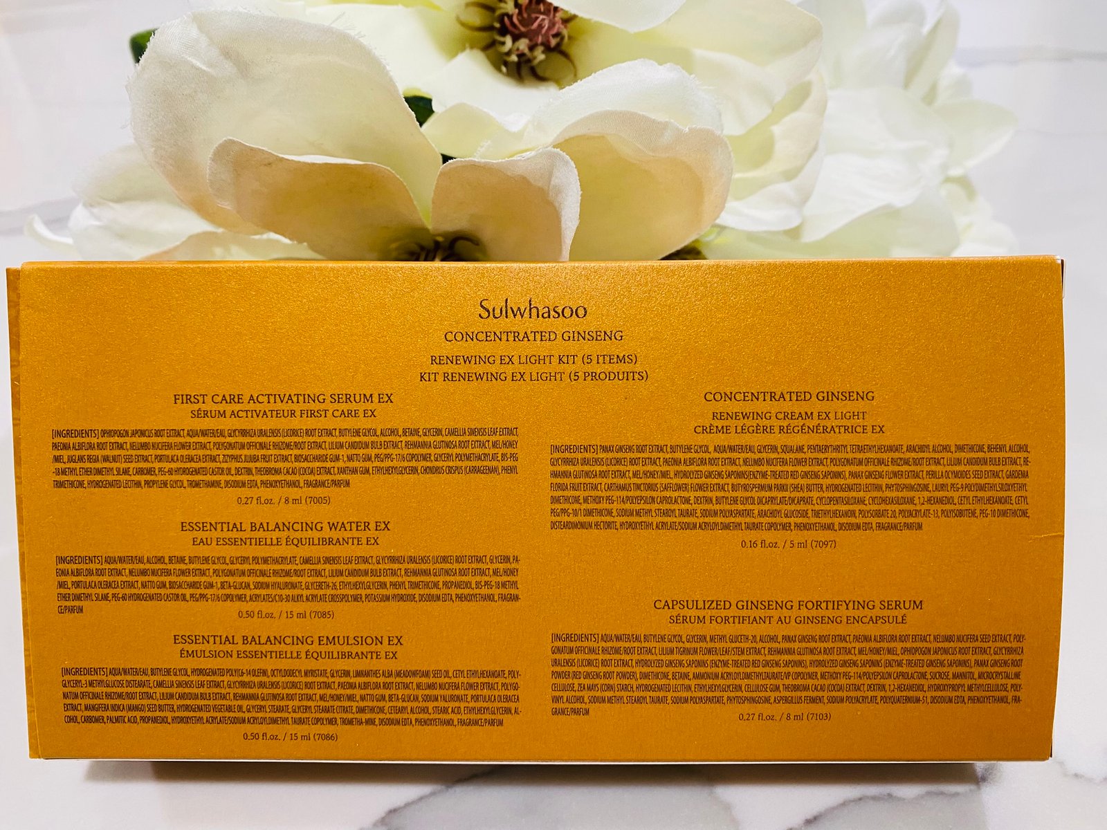 Sulwhasoo Concentrated Ginseng Renewing light kit (5 travel size) - Image 4