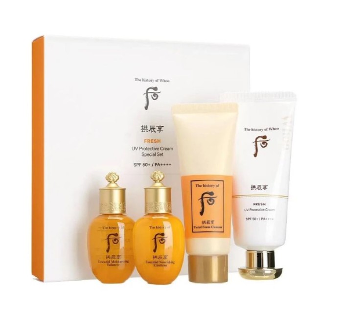 THE WHOO - Gongjinhyang Fresh UV Protective Cream 4pcs Special Set - Image 3
