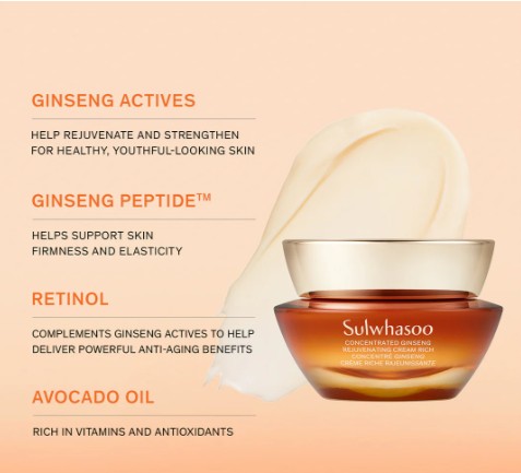 SULWHASOO Concentrated Ginseng Rejuvenating Cream Perfecting Rich 6pcs: 60th Anniversary Edition - Image 7
