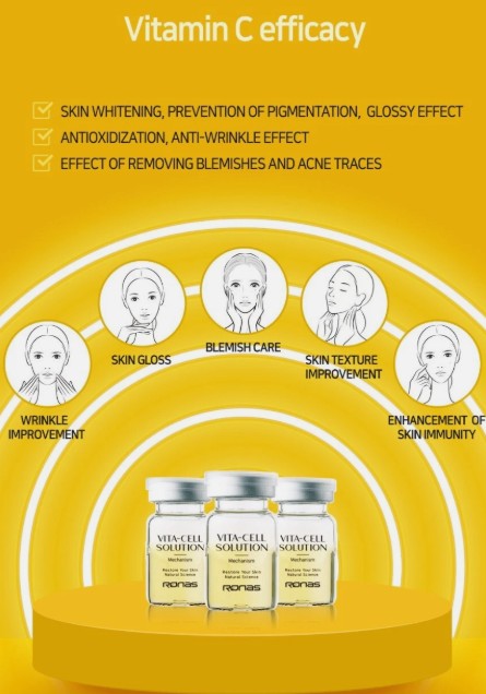 RONAS - VITA Cell Solution,Anti Aging Serum for Face neck- 10 vials (.16oz each) - Image 8