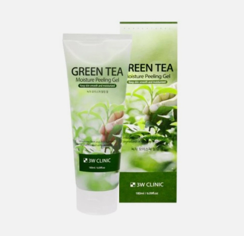 3WClinic - Green Tea Moisture Peeling Exfoliating Gel 180ml - Image 3